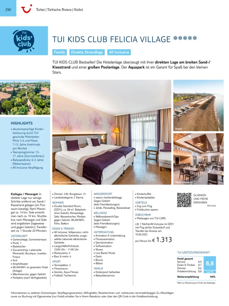 TUI Prospekt vom 01.01.2025, Seite 250