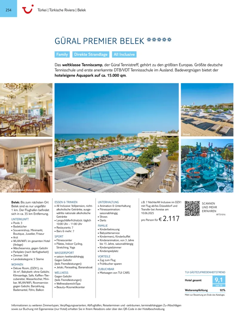 TUI Prospekt vom 01.01.2025, Seite 254