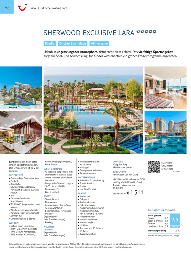 TUI Prospekt vom 01.01.2025, Seite 258