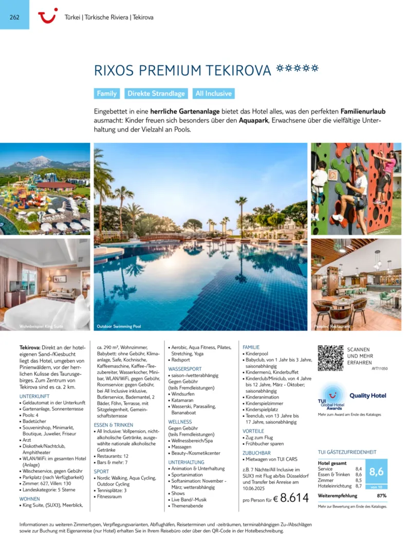 TUI Prospekt vom 01.01.2025, Seite 262