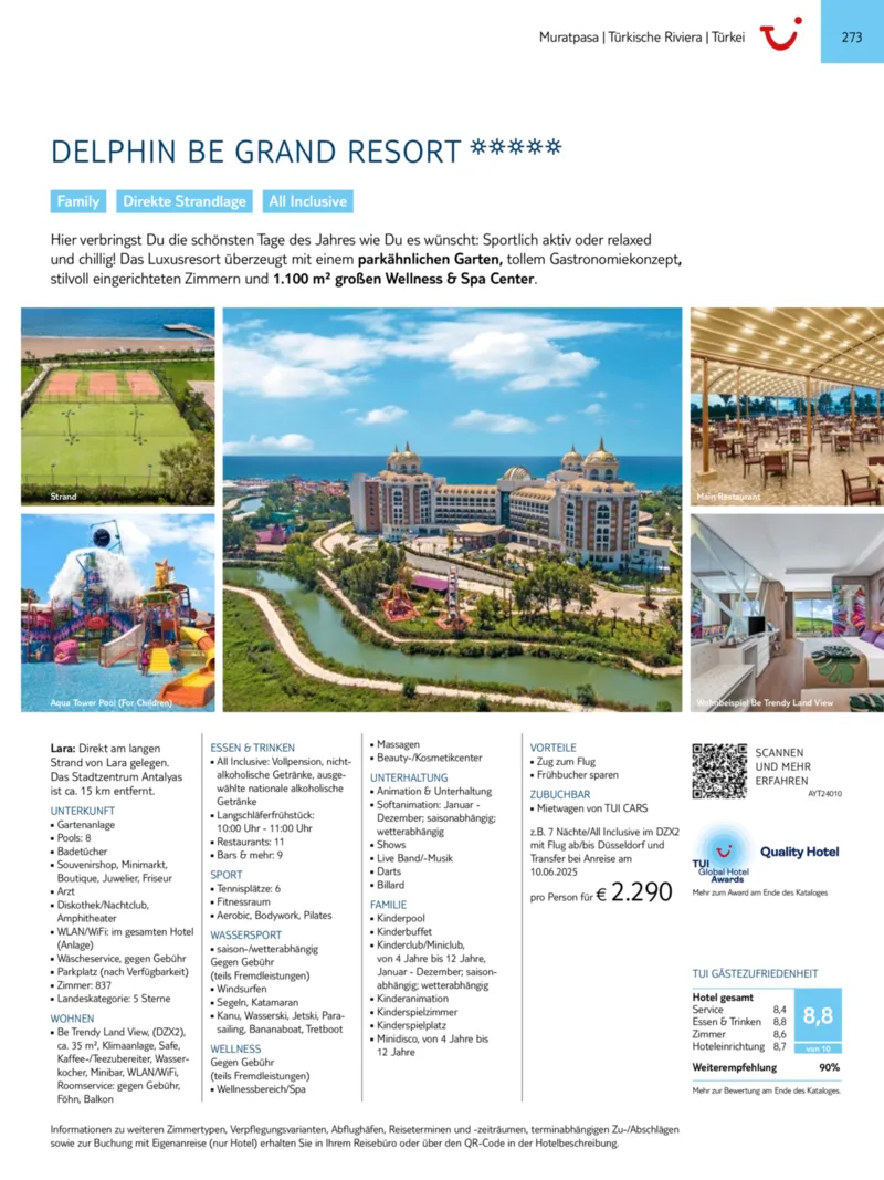 TUI Prospekt vom 01.01.2025, Seite 273