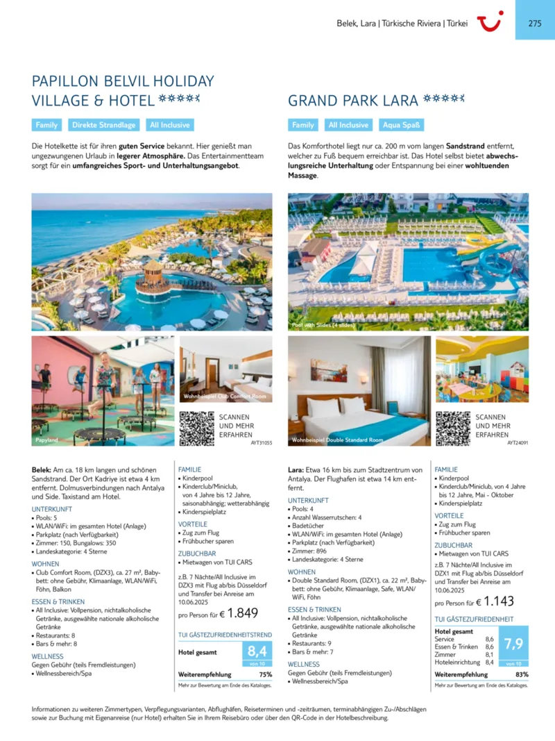 TUI Prospekt vom 01.01.2025, Seite 275