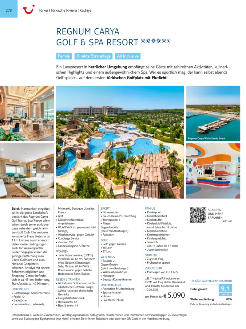 TUI Prospekt vom 01.01.2025, Seite 278
