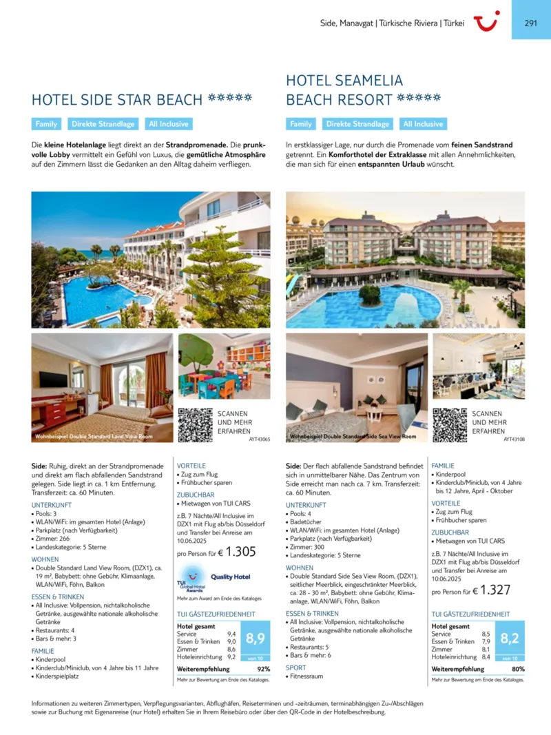 TUI Prospekt vom 01.01.2025, Seite 291