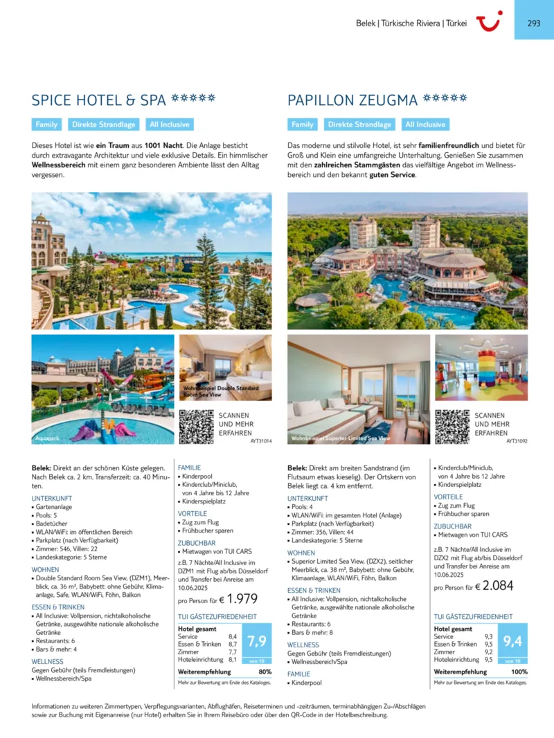 TUI Prospekt vom 01.01.2025, Seite 293