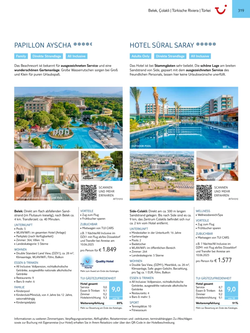 TUI Prospekt vom 01.01.2025, Seite 319