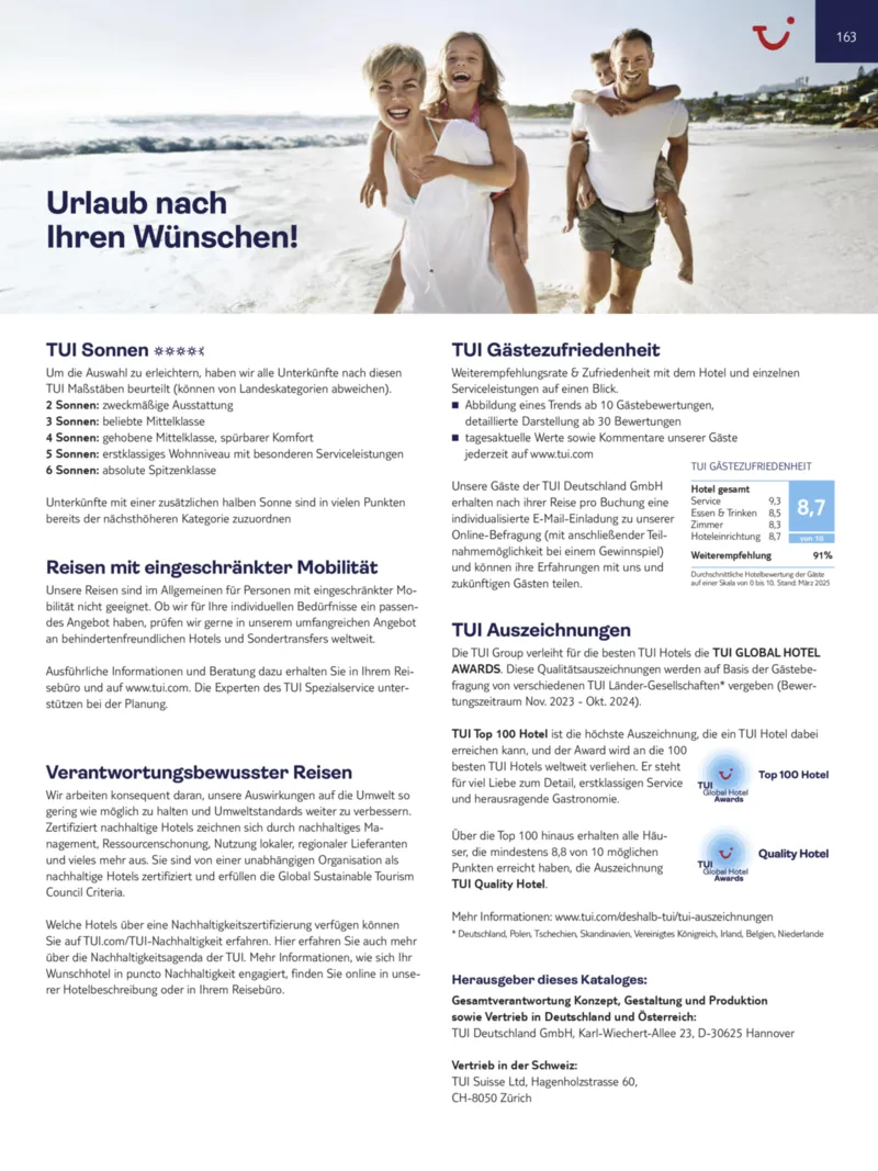 TUI Prospekt vom 13.09.2025, Seite 163