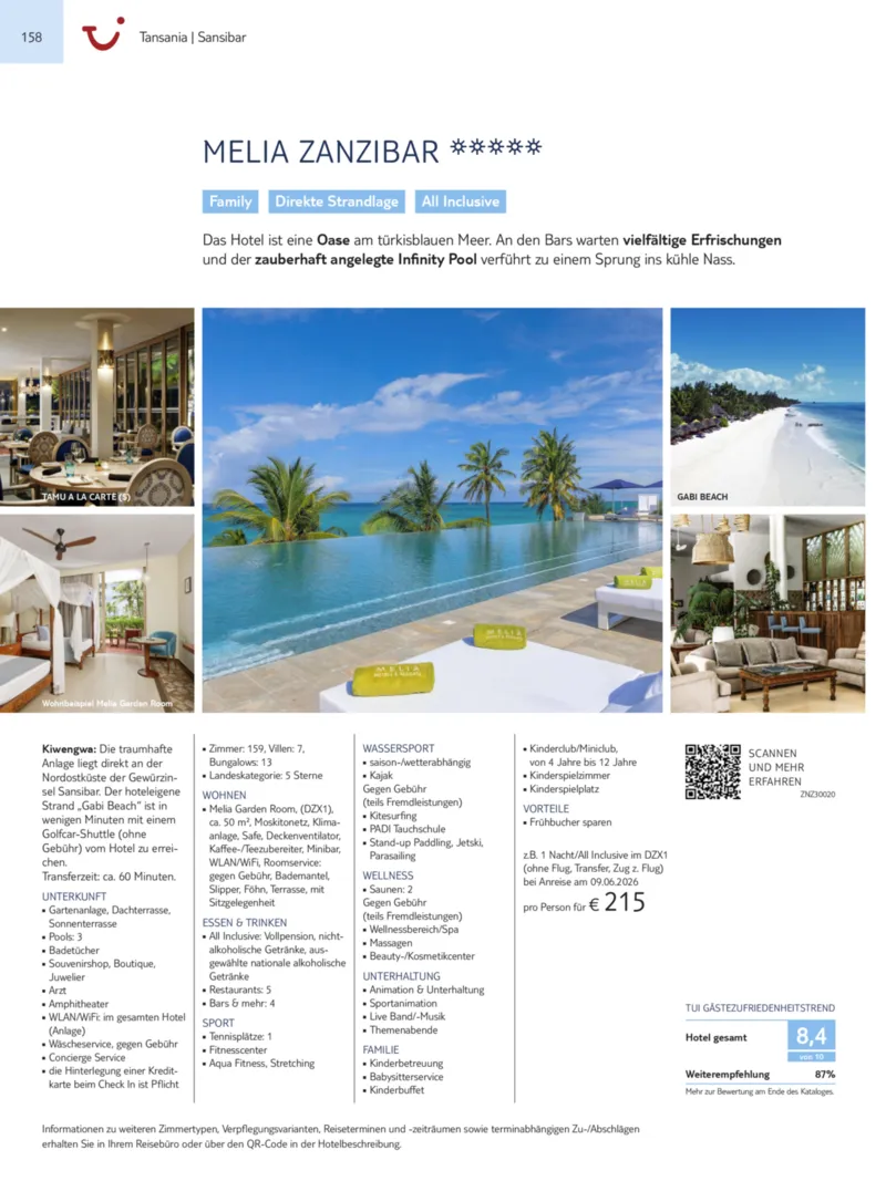 TUI Prospekt vom 13.09.2025, Seite 158
