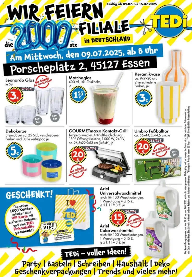 TEDi Prospekt vom 09.07.2025, Seite 1