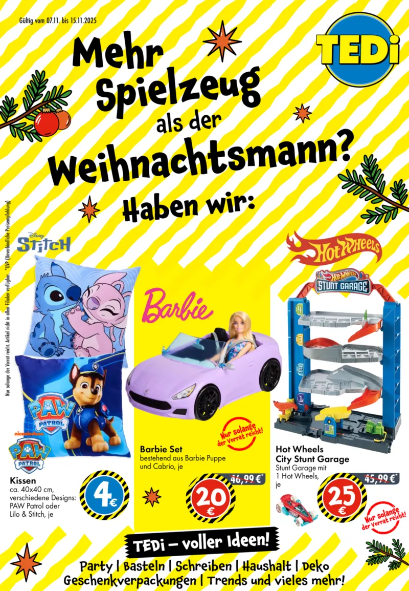 TEDi Prospekt vom 07.11.2025, Seite 1