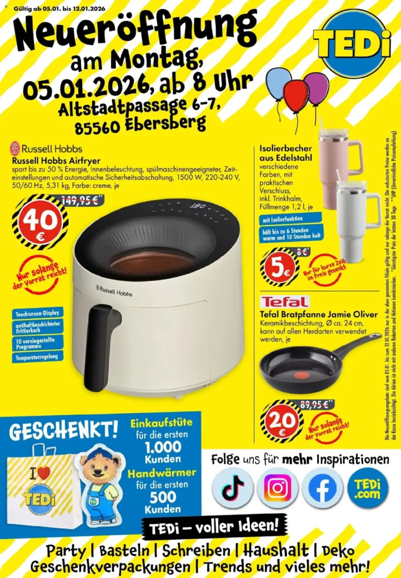 TEDi Prospekt vom 05.01.2026, Seite 1