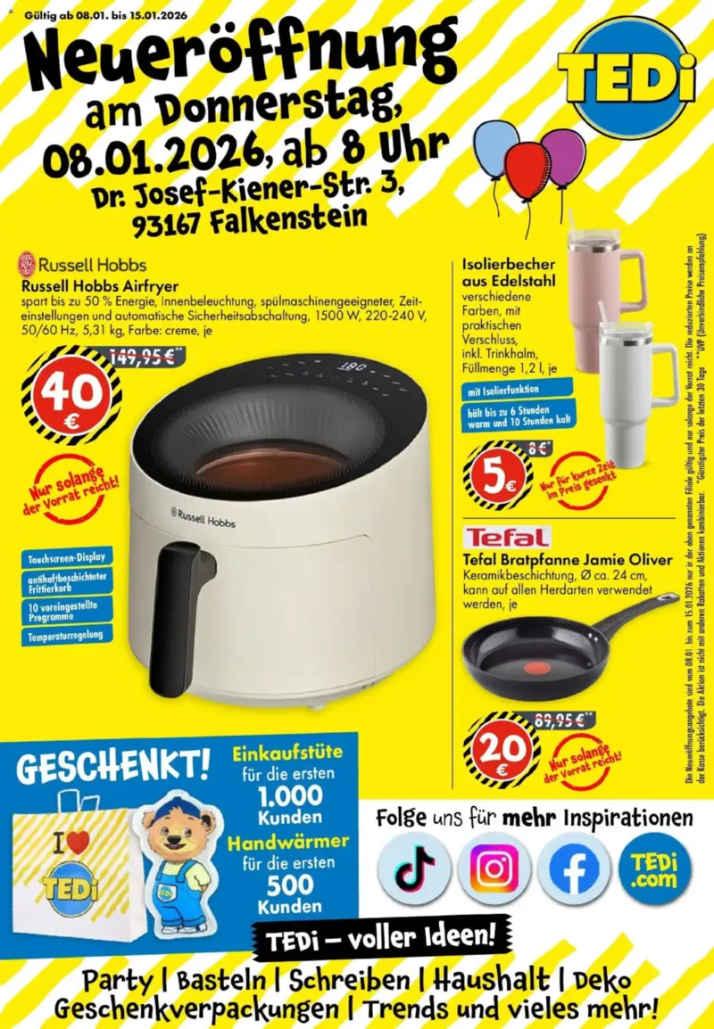 TEDi Prospekt vom 08.01.2026, Seite 1
