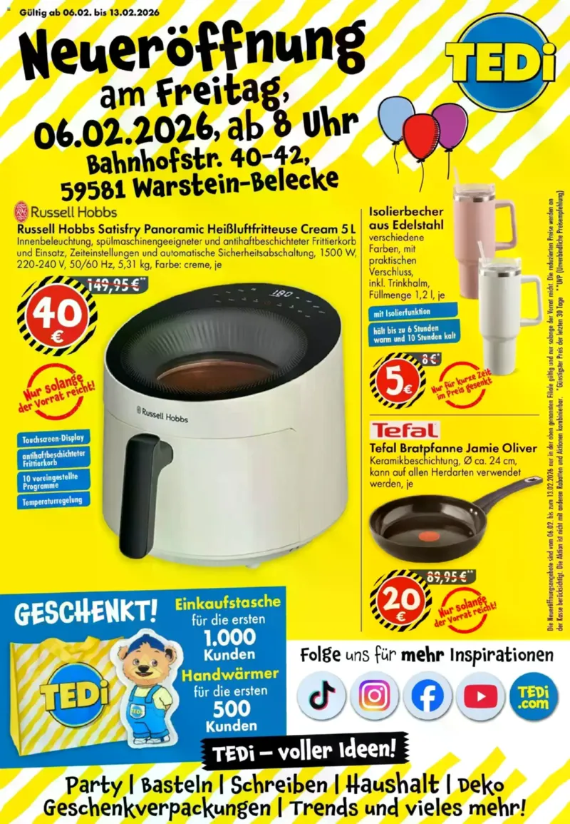 TEDi Prospekt vom 06.02.2026, Seite 1