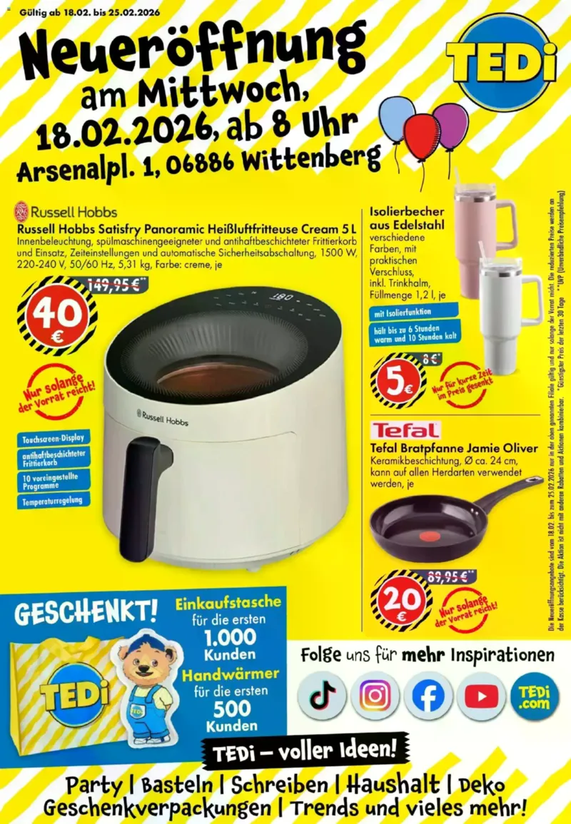 TEDi Prospekt vom 18.02.2026, Seite 1