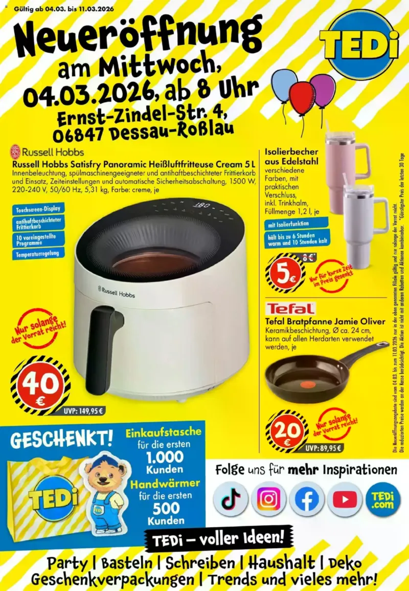 TEDi Prospekt vom 04.03.2026, Seite 1