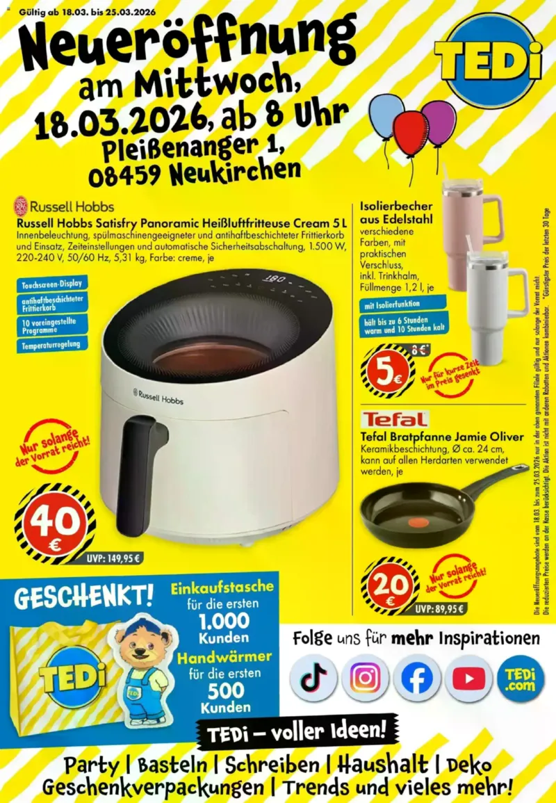 TEDi Prospekt vom 13.03.2026, Seite 1