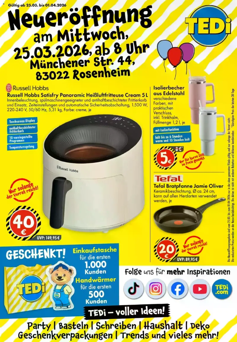 TEDi Prospekt vom 25.03.2026, Seite 1