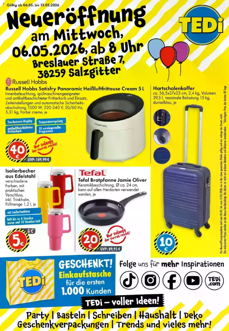 TEDi Prospekt vom 06.05.2026, Seite 1