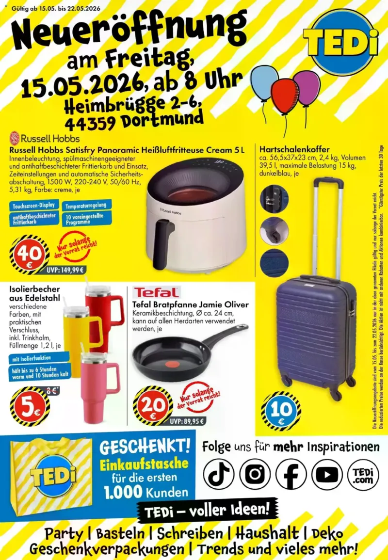 TEDi Prospekt vom 15.05.2026, Seite 1