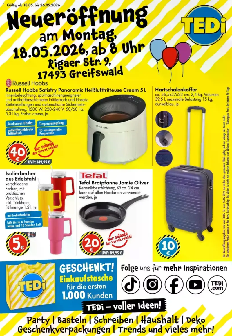 TEDi Prospekt vom 18.05.2026, Seite 1