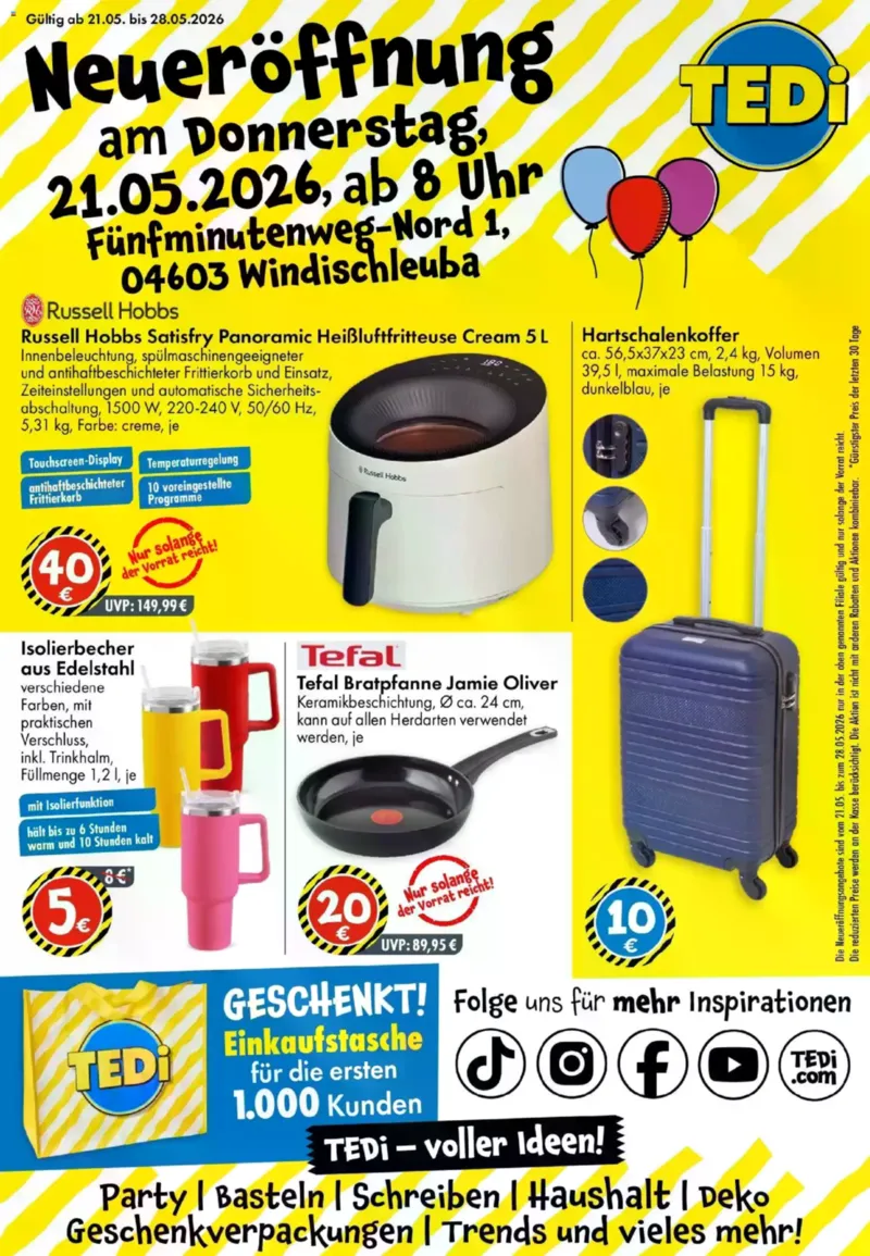 TEDi Prospekt vom 21.05.2026, Seite 1