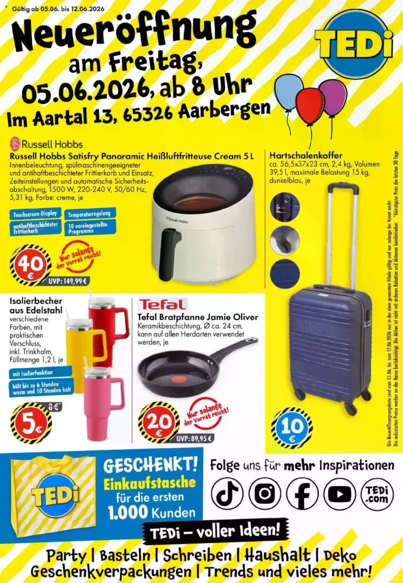 TEDi Prospekt vom 05.06.2026, Seite 1