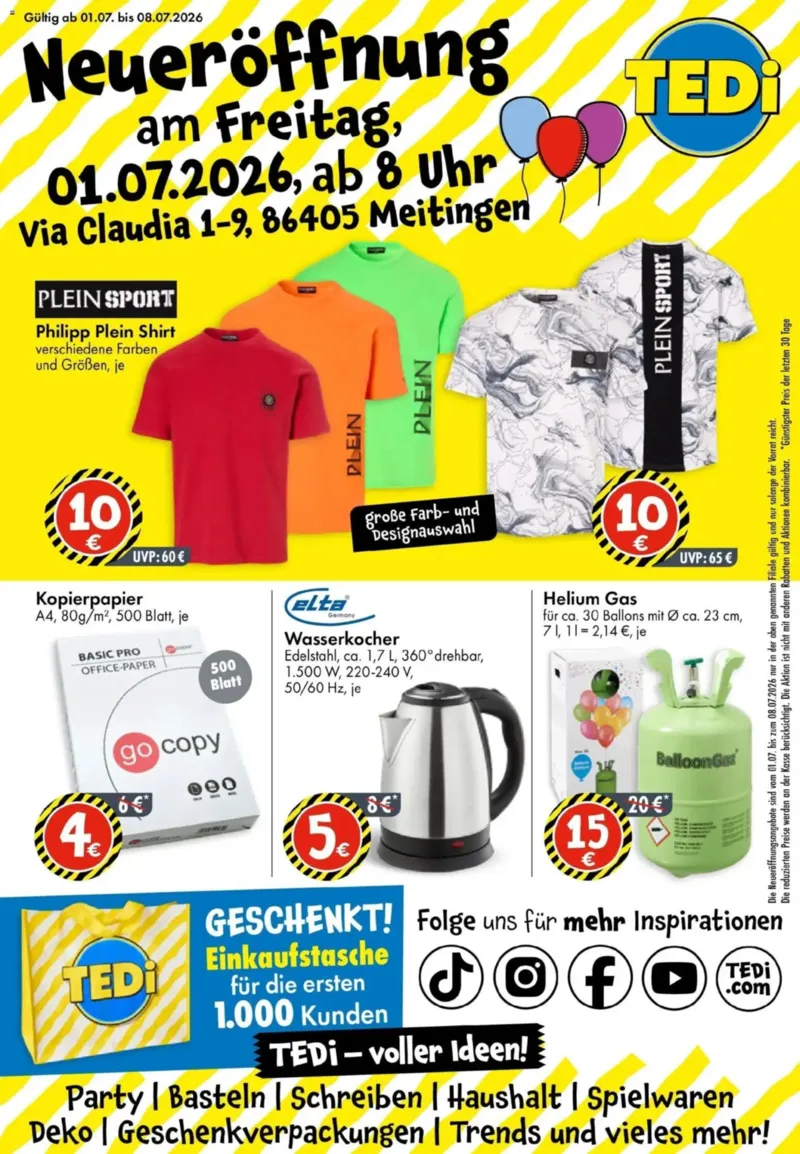 TEDi Prospekt vom 26.06.2026, Seite 1