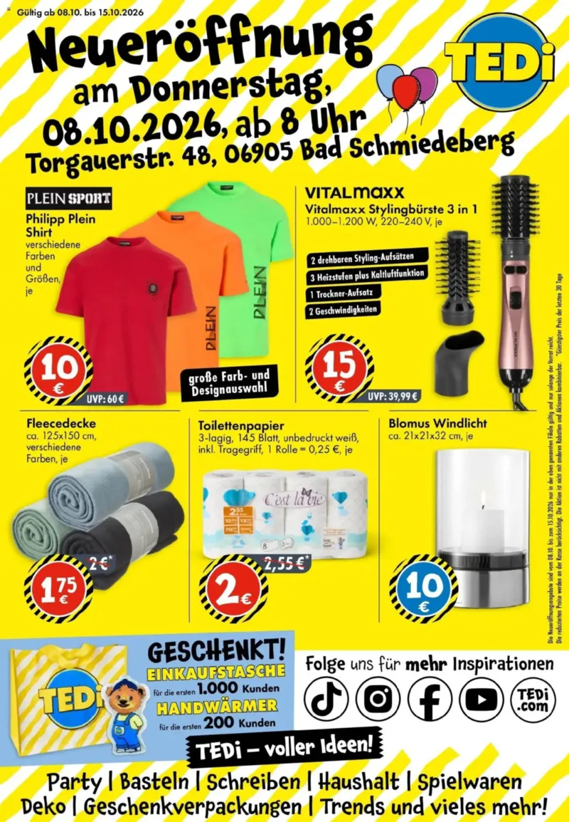 TEDi Prospekt vom 04.10.2026, Seite 1
