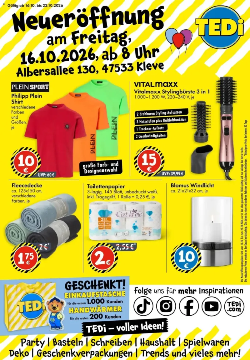 TEDi Prospekt vom 16.10.2026, Seite 1