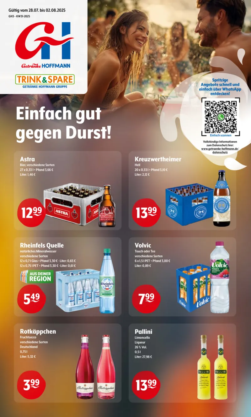 Trink & Spare Prospekt vom 28.07.2025, Seite 1