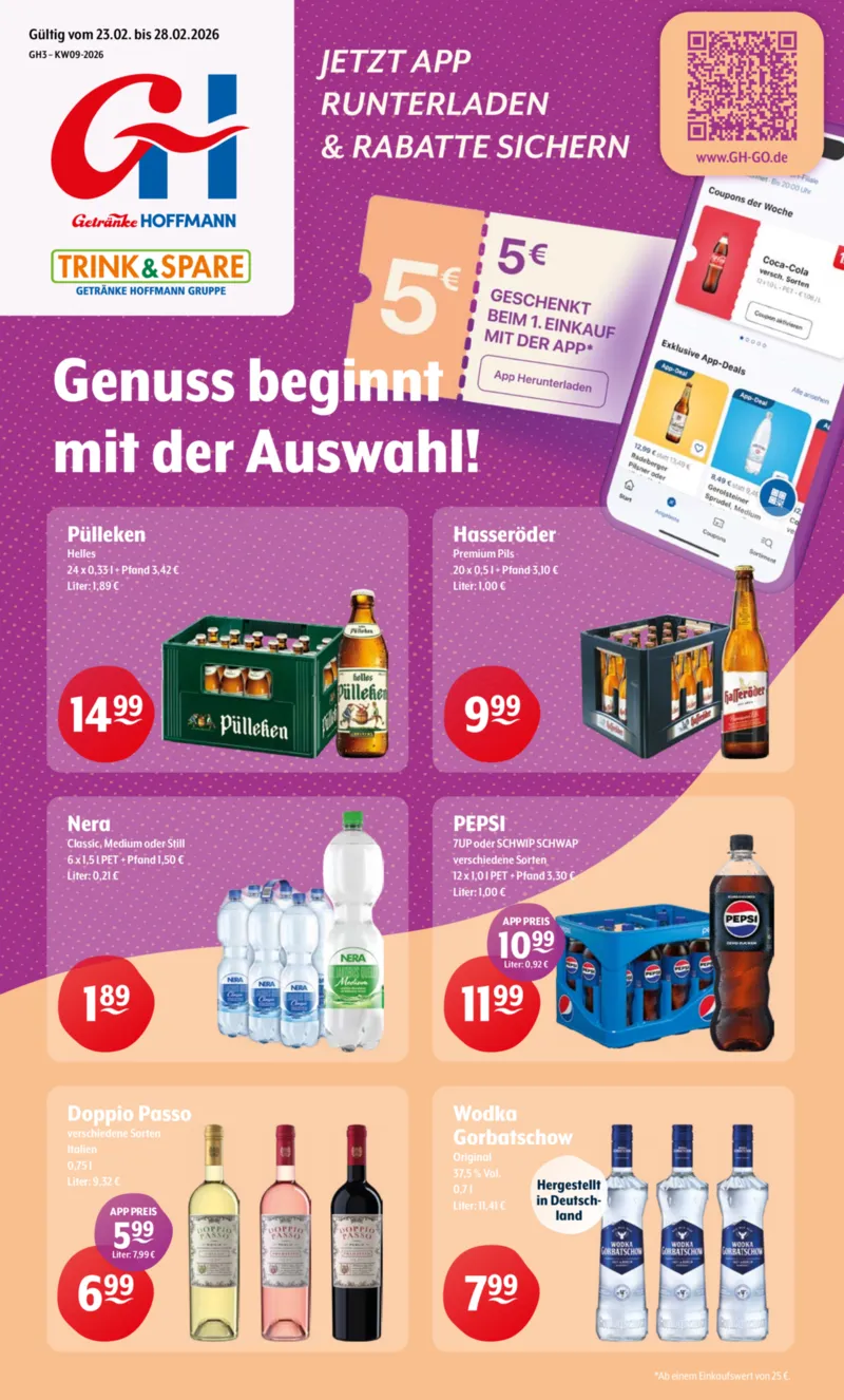 Trink & Spare Prospekt vom 23.02.2026, Seite 1
