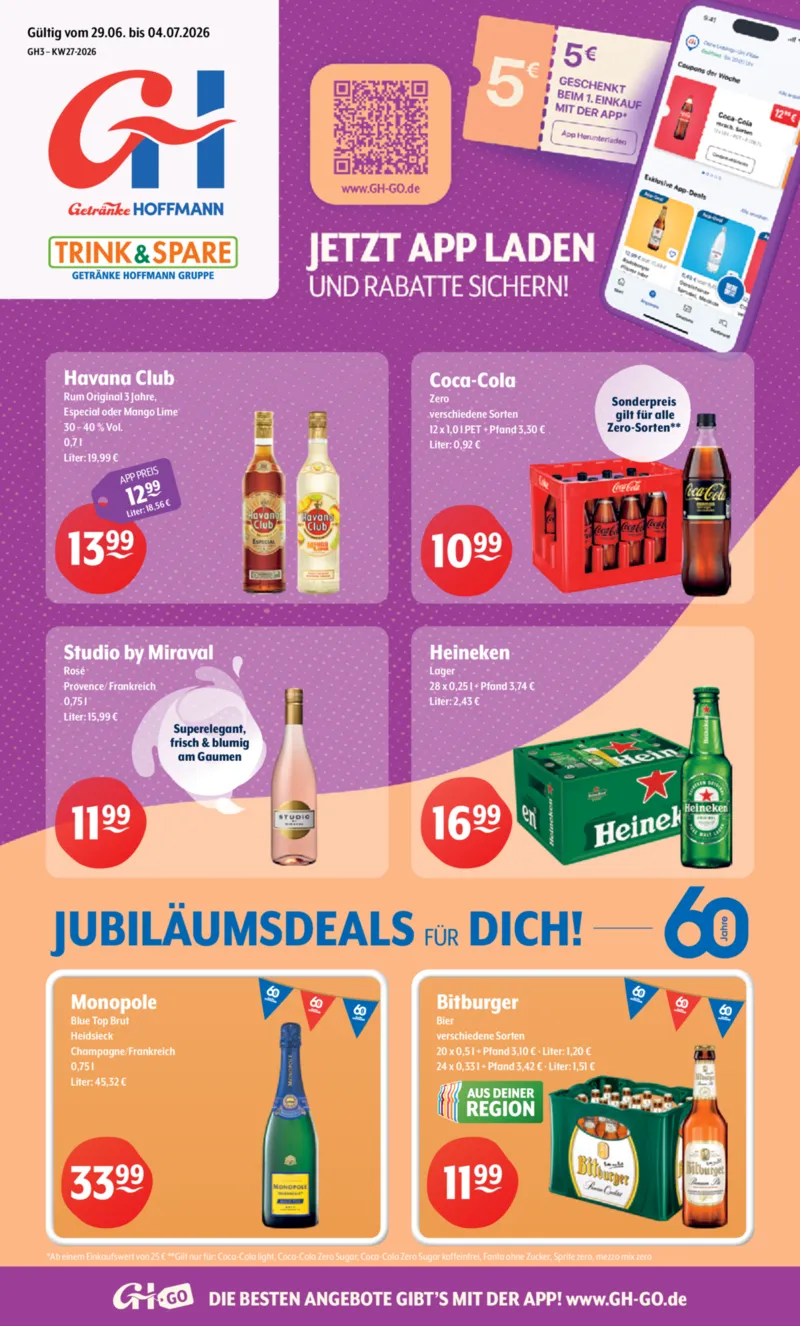 Trink & Spare Prospekt vom 29.06.2026, Seite 1