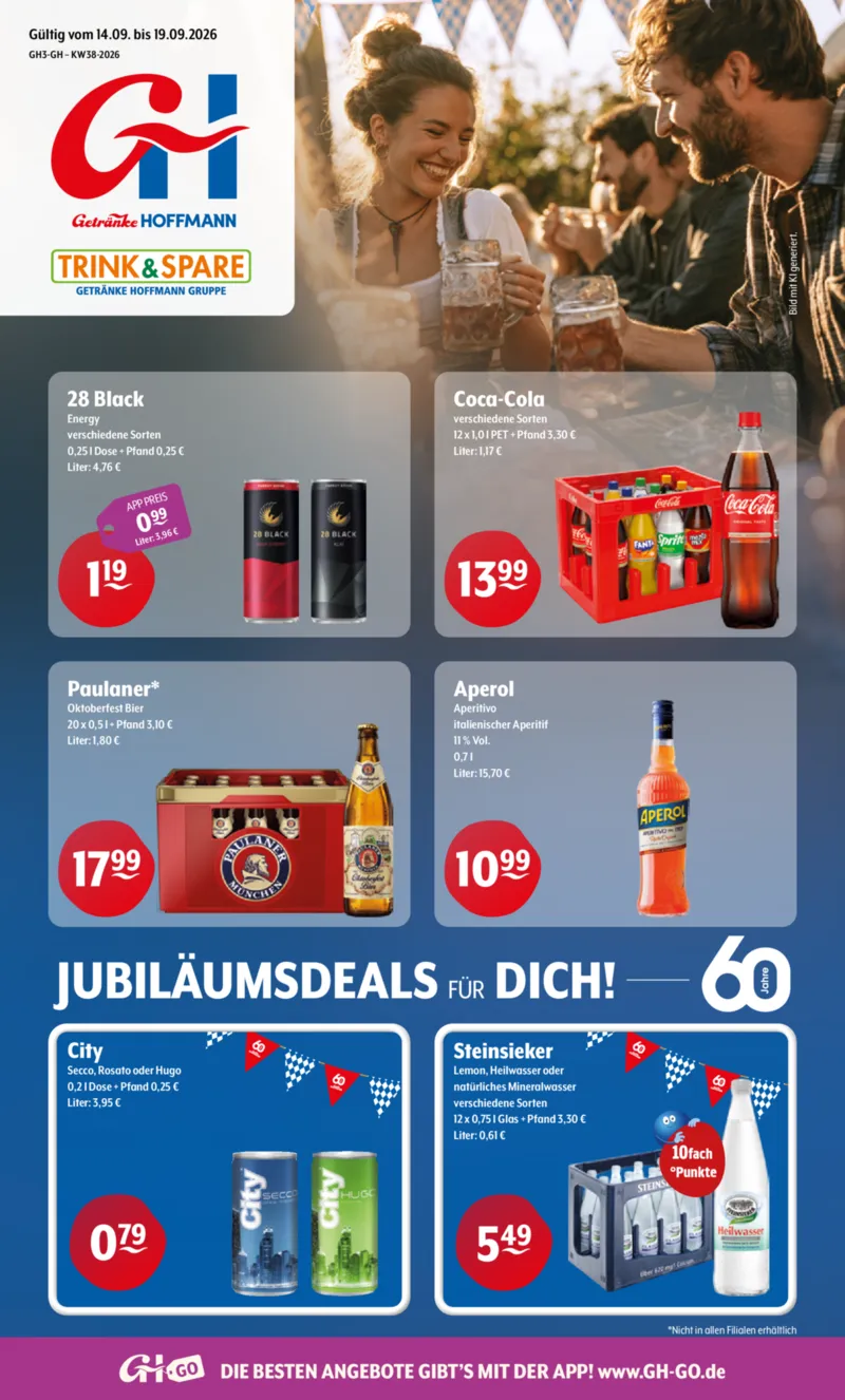 Trink & Spare Prospekt vom 14.09.2026, Seite 1
