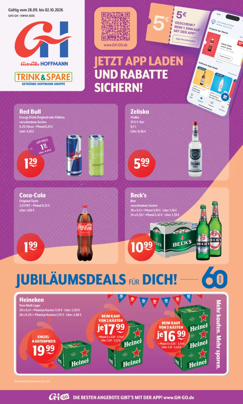 Trink & Spare Prospekt vom 28.09.2026, Seite 1