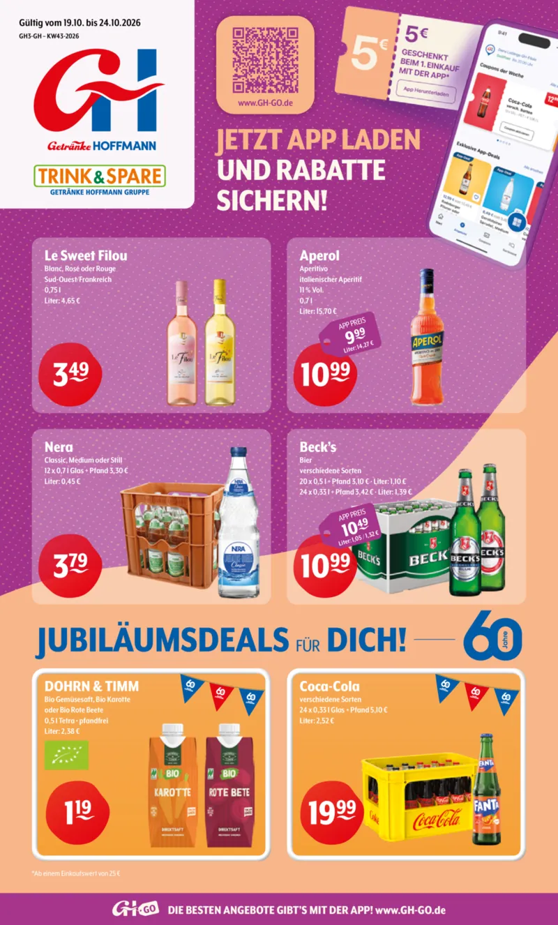Trink & Spare Prospekt vom 19.10.2026, Seite 1