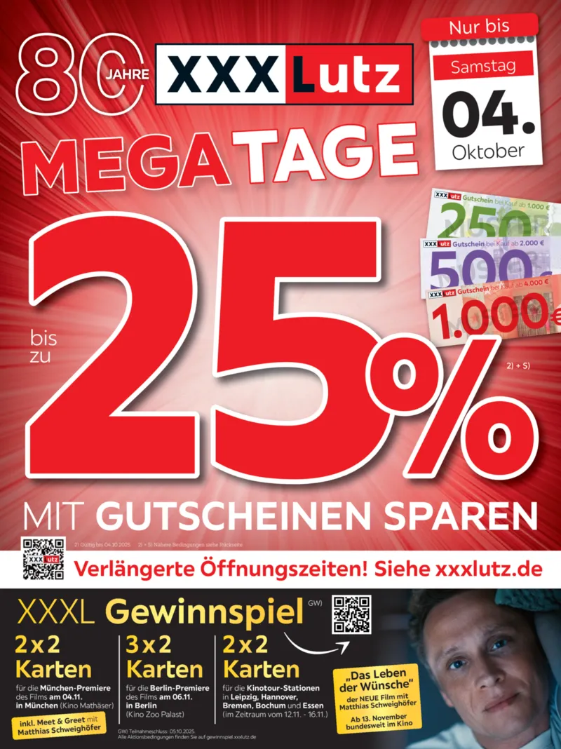 XXXLutz Prospekt vom 25.09.2025, Seite 1