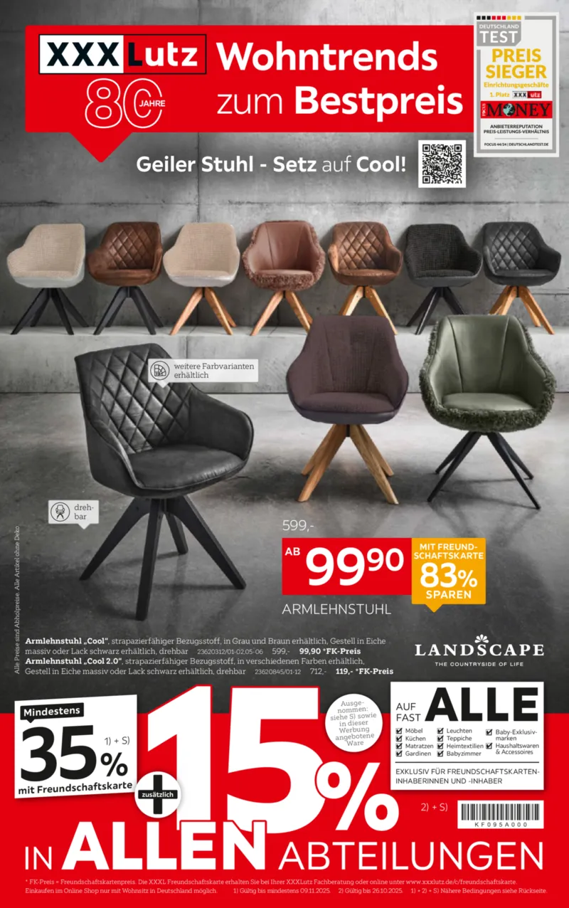 XXXLutz Prospekt vom 26.10.2025, Seite 1