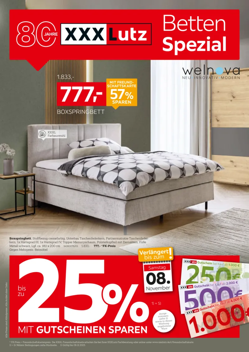 XXXLutz Prospekt vom 02.11.2025, Seite 1