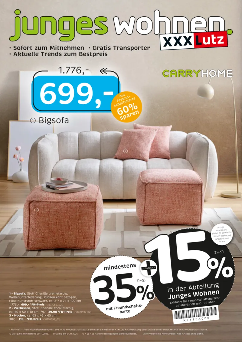 XXXLutz Prospekt vom 16.11.2025, Seite 1