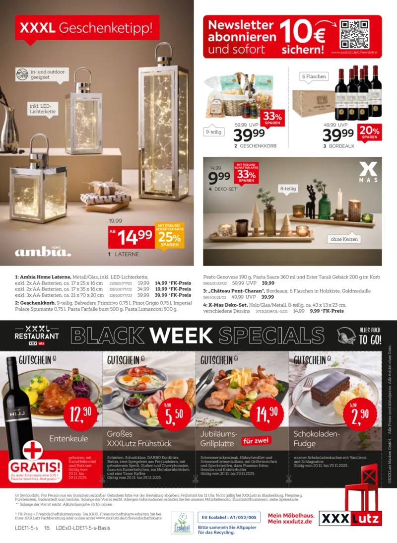 XXXLutz Prospekt vom 16.11.2025, Seite 16