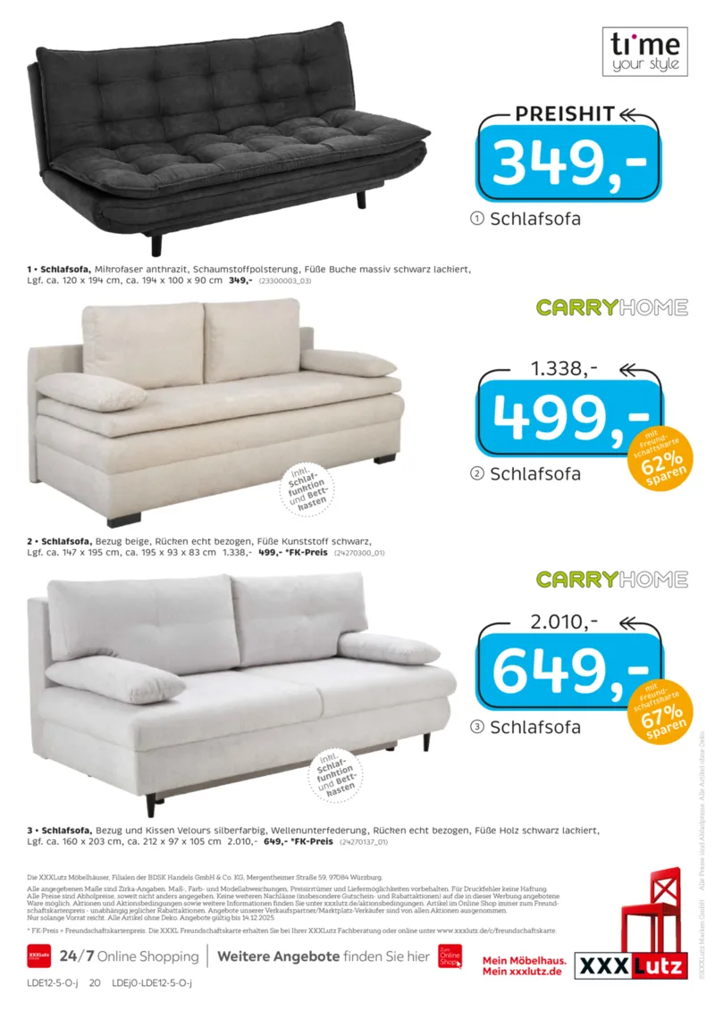 XXXLutz Prospekt vom 30.11.2025, Seite 20