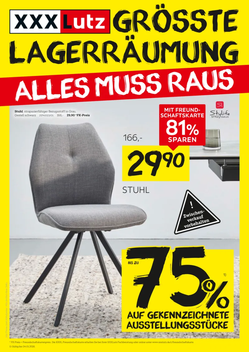 XXXLutz Prospekt vom 21.12.2025, Seite 1