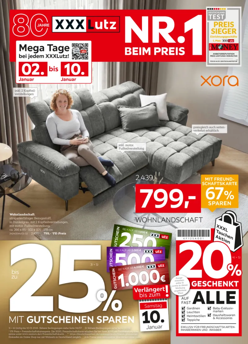 XXXLutz Prospekt vom 27.12.2025, Seite 1