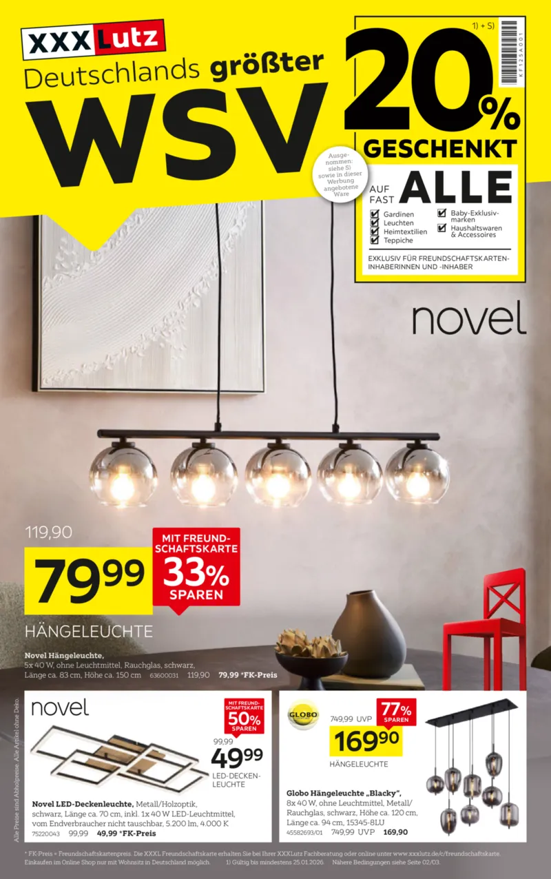 XXXLutz Prospekt vom 04.01.2026, Seite 1