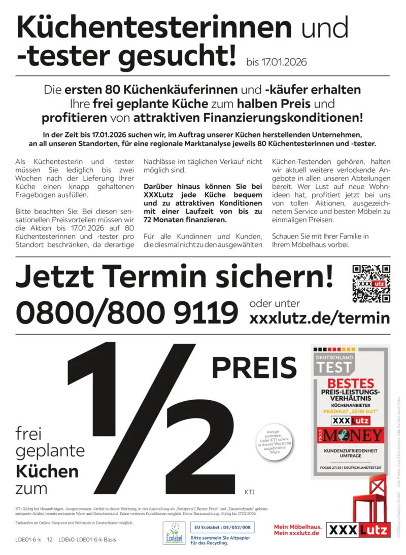 XXXLutz Prospekt vom 04.01.2026, Seite 12
