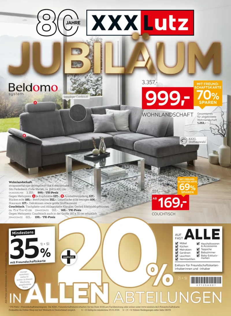 XXXLutz Prospekt vom 04.01.2026, Seite 1