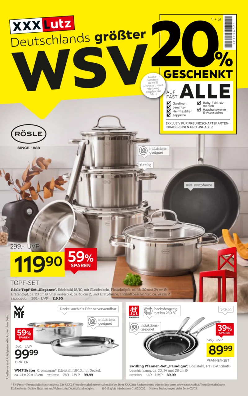 XXXLutz Prospekt vom 18.01.2026, Seite 1