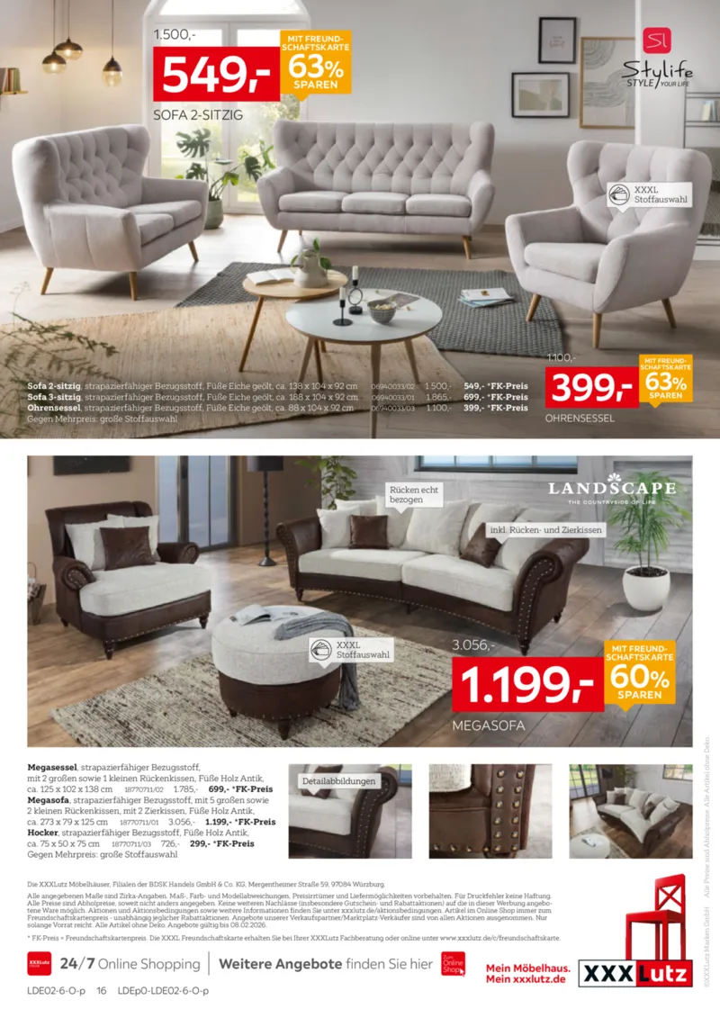 XXXLutz Prospekt vom 25.01.2026, Seite 16