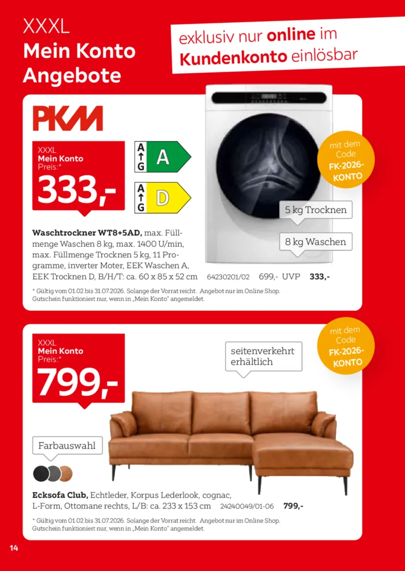 XXXLutz Prospekt vom 01.02.2026, Seite 14
