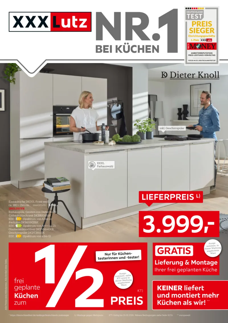 XXXLutz Prospekt vom 15.02.2026, Seite 1